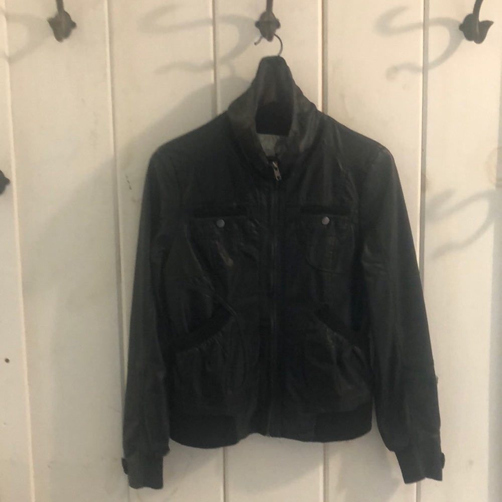Vegan motor coat.